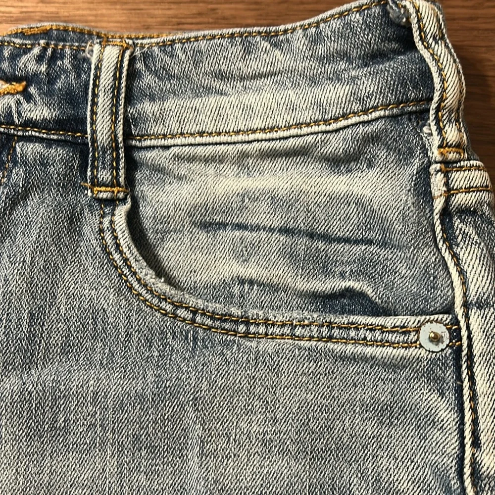 Anthropologie Pilcro Denim Blue Women's Shorts Distressed Size 27 - Picture 5 of 12